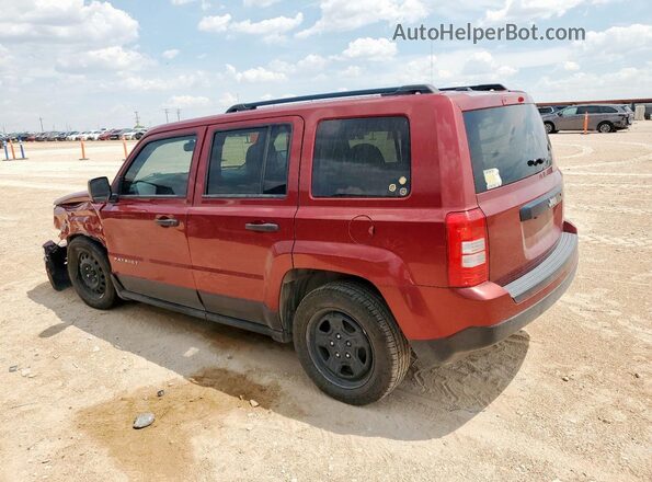 1C4NJPBA9GD562273 2016 JEEP PATRIOT Maroon Задня ліва чверть