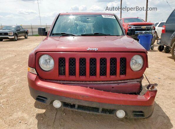 1C4NJPBA9GD562273 2016 JEEP PATRIOT Maroon Вид спереду