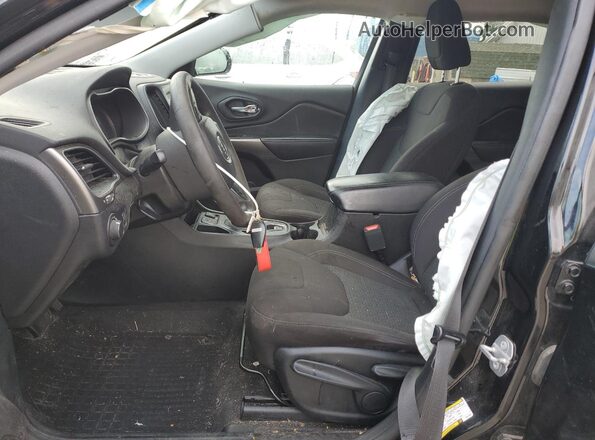 1C4PJLCB2LD547505 2020 JEEP CHEROKEE Black Front interior view