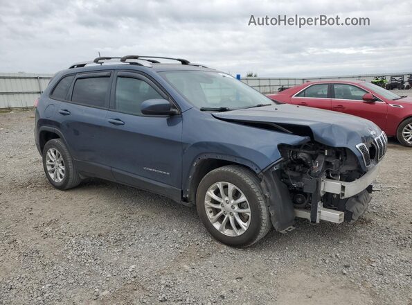 1C4PJLCB7LD569662 2020 JEEP CHEROKEE Синий Передняя правая четверть