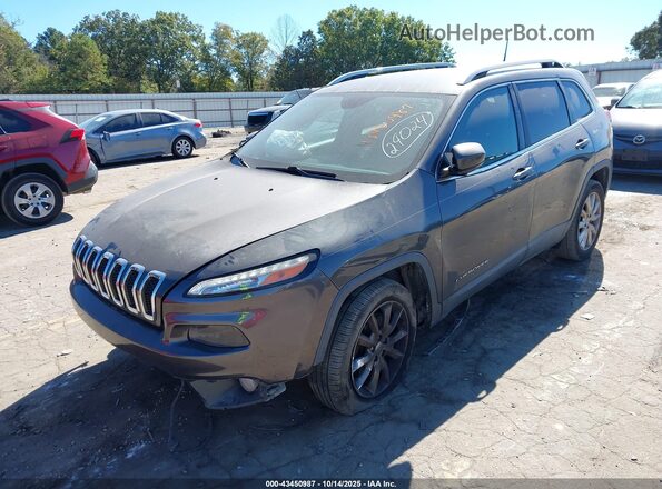 1C4PJLDB1GW200417 2016 JEEP CHEROKEE Gray Առջևի ձախ երեք քառորդ տեսարան
