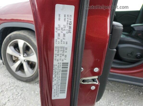 1C4PJLDB6LD568601 2020 JEEP CHEROKEE Red Vista de la etiqueta del VIN