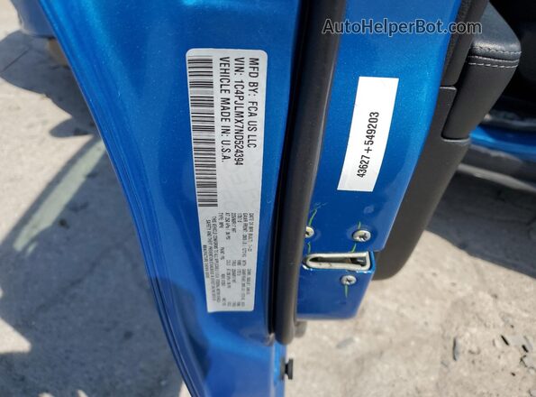 1C4PJLMX7ND524394 2022 JEEP CHEROKEE Синий Вид подкапотного пространства