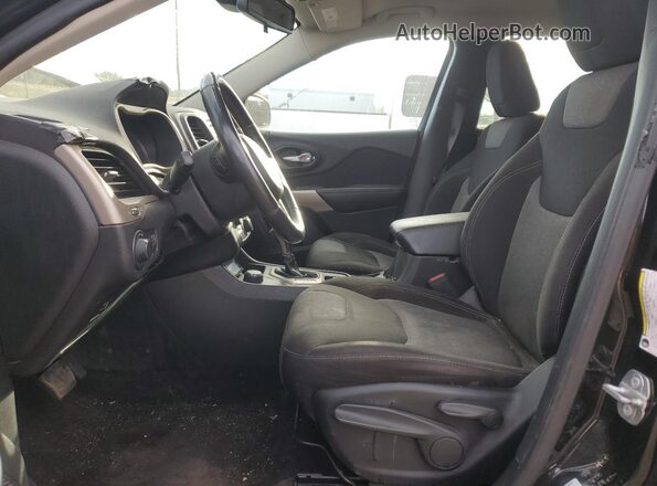 1C4PJMAS0HW568809 2017 JEEP CHEROKEE Black Widok wnętrza z przodu