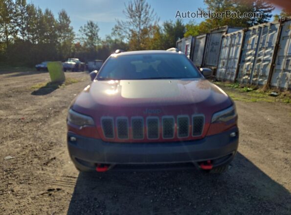 1C4PJMBX0LD656645 2020 JEEP CHEROKEE Burgundy Front view