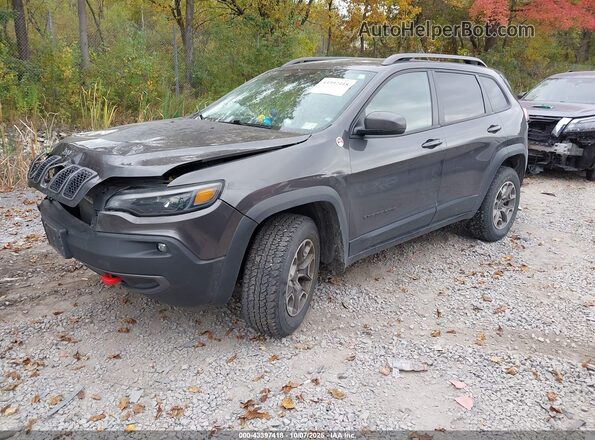 1C4PJMBX7MD125038 2021 JEEP CHEROKEE Gray Vista tres cuartos delantera izquierda