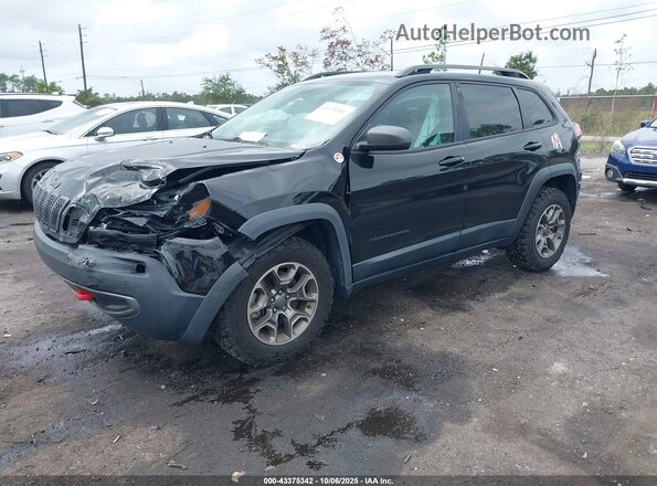 1C4PJMBX8LD609489 2020 JEEP CHEROKEE Black წინა მარცხენა ხედი სამი მეოთხედიდან