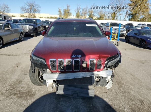 1C4PJMCB9LD612095 2020 JEEP CHEROKEE Maroon Widok z przodu