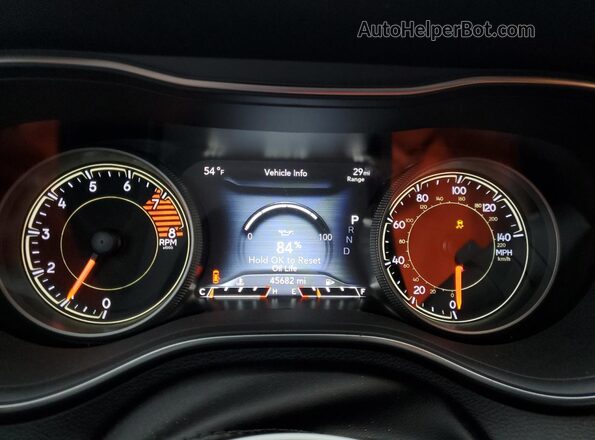 1C4PJMDX2LD558973 2020 JEEP CHEROKEE Gray Instrument cluster view