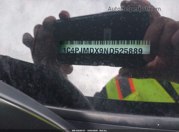 1C4PJMDX9ND525889 2022 JEEP CHEROKEE Black Շարժիչի բաժամունքի տեսք