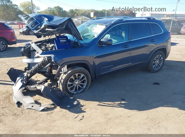 1C4PJMLB2KD429829 2019 JEEP CHEROKEE Blue Vista tres cuartos delantera izquierda