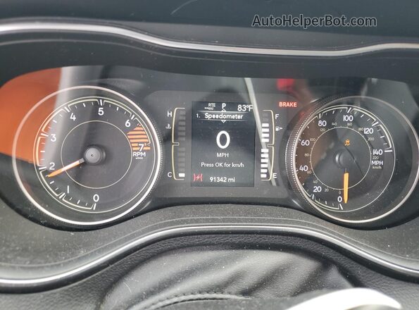 1C4PJMLB4LD590927 2020 JEEP CHEROKEE White Вид щитка приладів