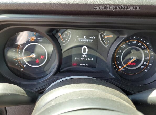 1C4PJXAN2SW545261 2025 JEEP WRANGLER Red ხელსაწყოთა პანელის ხედი