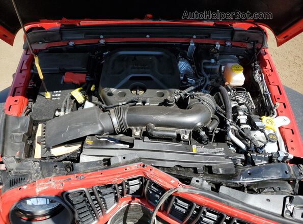 1C4PJXAN2SW545261 2025 JEEP WRANGLER Red ძრავის განყოფილების ხედი