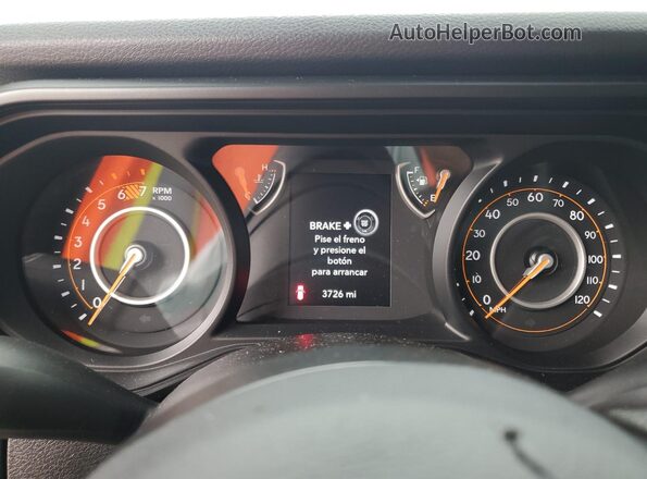 1C4PJXAN6SW508794 2025 JEEP WRANGLER Green Вид щитка приладів