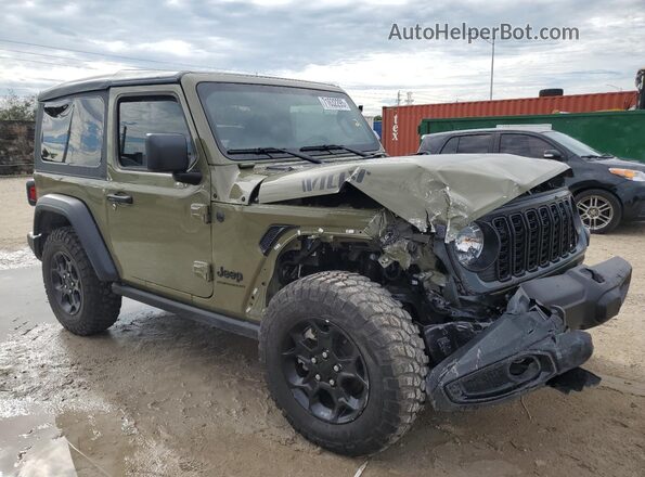 1C4PJXAN6SW508794 2025 JEEP WRANGLER Green Передня права чверть