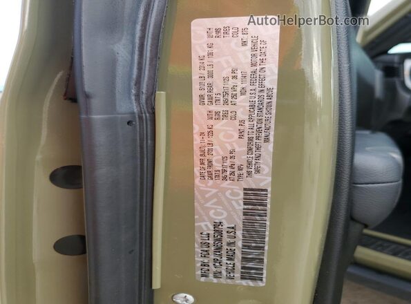 1C4PJXAN6SW508794 2025 JEEP WRANGLER Green Вид наклейки з VIN-кодом