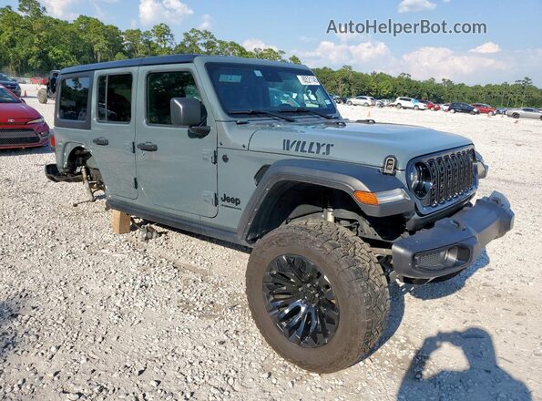 1C4PJXDG0RW264566 2024 JEEP WRANGLER Серый Передняя правая четверть