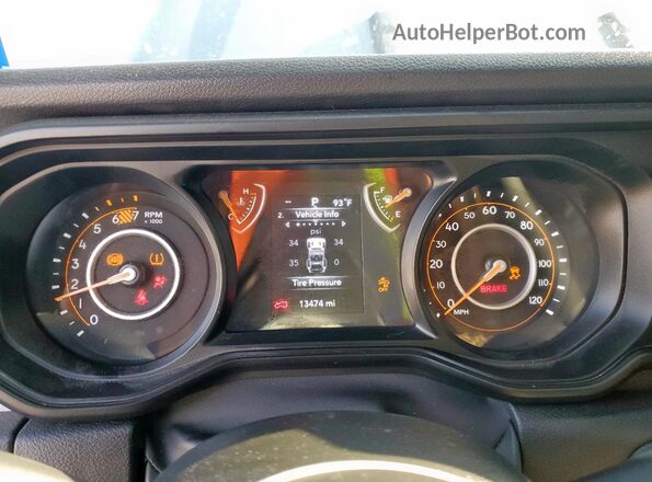 1C4PJXDG0RW264566 2024 JEEP WRANGLER Серый Вид щитка приборов