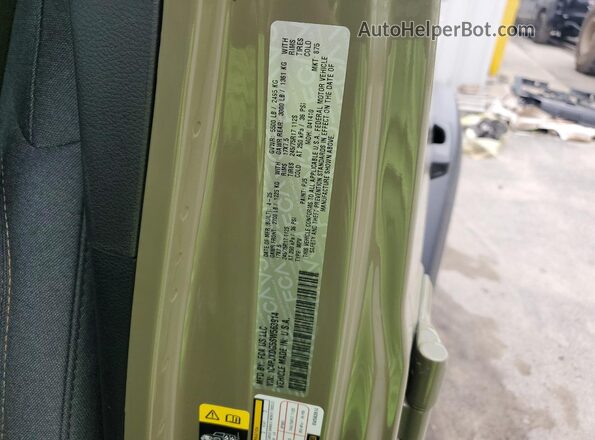 1C4PJXDG5SW563914 2025 JEEP WRANGLER Green Vista interior de 360 grados