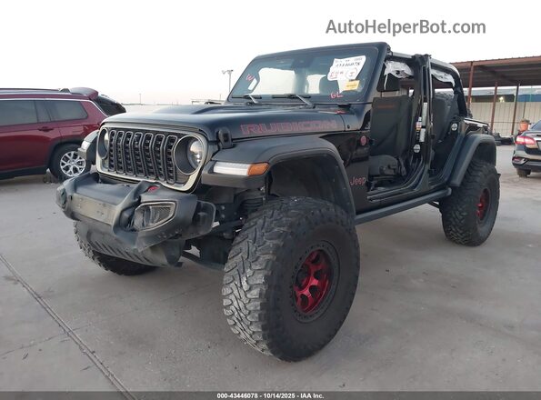 1C4PJXFNXRW128876 2024 JEEP WRANGLER Черный Передняя левая четверть