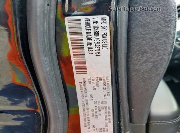 1C4RDHAG3LC376751 2020 DODGE DURANGO Black Панорамний вид салону 360°
