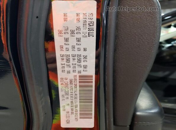 1C4RDHDG7LC222605 2020 DODGE DURANGO Black Widok naklejki z numerem VIN