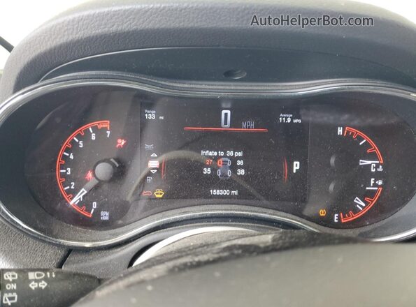 1C4RDJDG5GC360267 2016 DODGE DURANGO Белый Вид щитка приборов