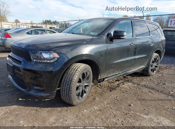 1C4RDJDGXKC705477 2019 DODGE DURANGO Black წინა მარცხენა ხედი სამი მეოთხედიდან