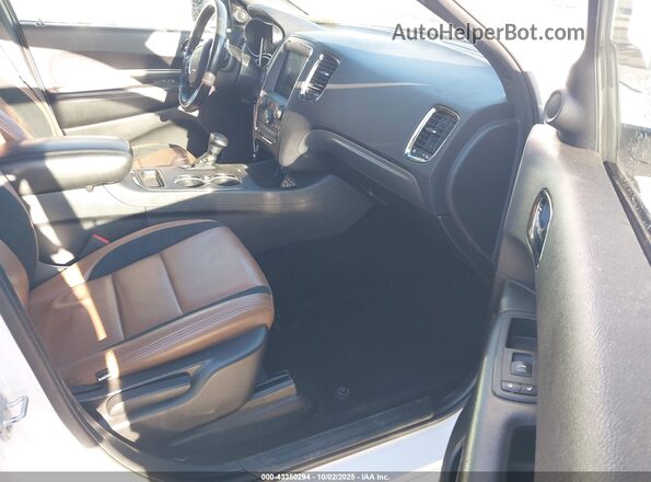 1C4RDJDGXLC230253 2020 DODGE DURANGO White Vista interior delantera