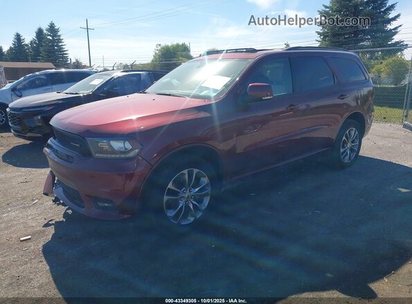 1C4RDJDGXLC412230 2020 DODGE DURANGO Red Առջևի ձախ երեք քառորդ տեսարան