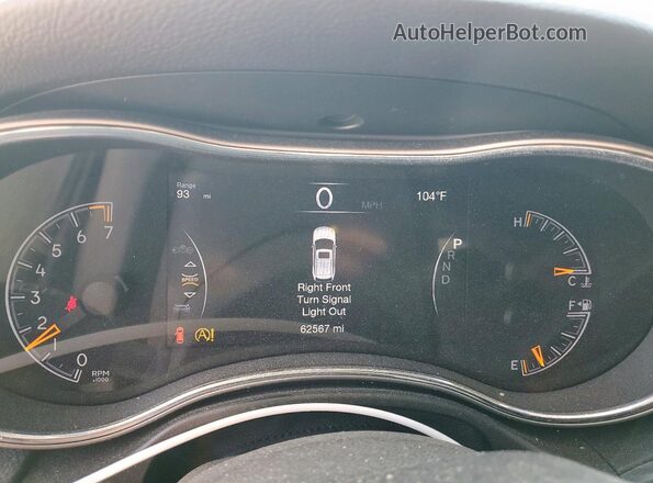 1C4RJEBG1LC344919 2020 JEEP GRAND White Вид щитка приладів