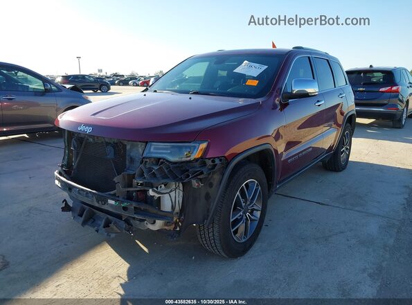 1C4RJEBG5LC182552 2020 JEEP GRAND CHEROKEE Maroon Front left