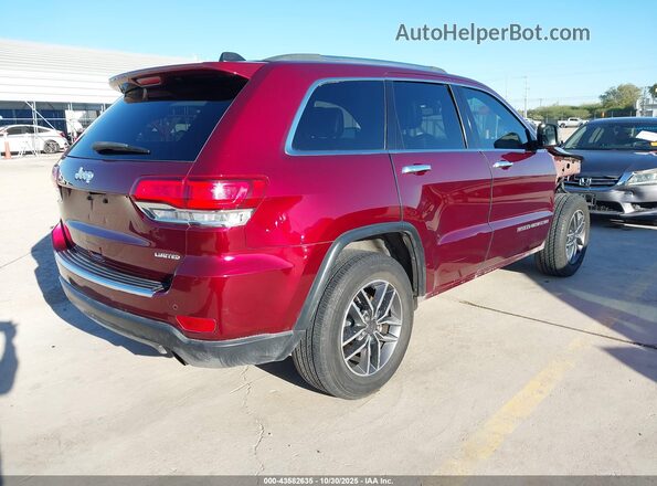 1C4RJEBG5LC182552 2020 JEEP GRAND CHEROKEE Maroon Rear right