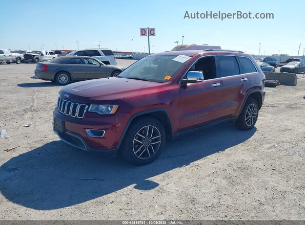 1C4RJEBGXLC295154 2020 JEEP GRAND CHEROKEE Red Widok wnętrza 360 stopni
