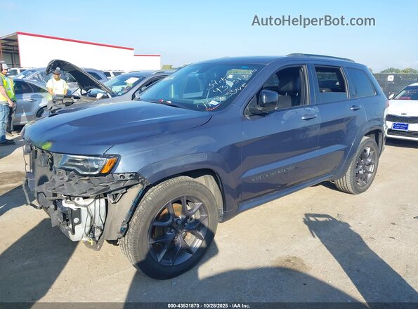 1C4RJEBGXLC391575 2020 JEEP GRAND CHEROKEE Синий Передняя левая четверть