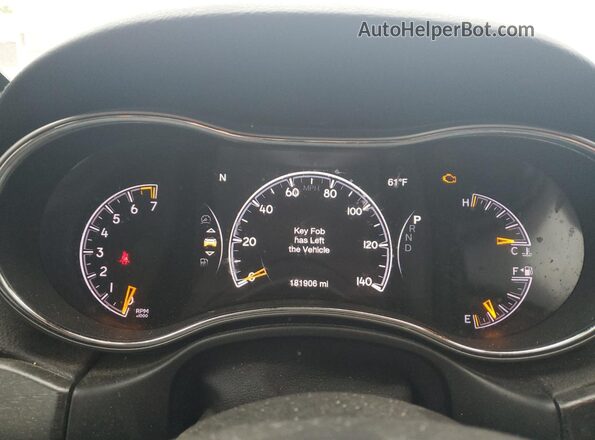 1C4RJFAG2HC753381 2017 JEEP GRAND CHER Black უკანა სავარძლების ხედი