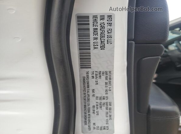 1C4RJFAG6LC447924 2020 JEEP GRAND White VIN კოდის სტიკერის ხედი