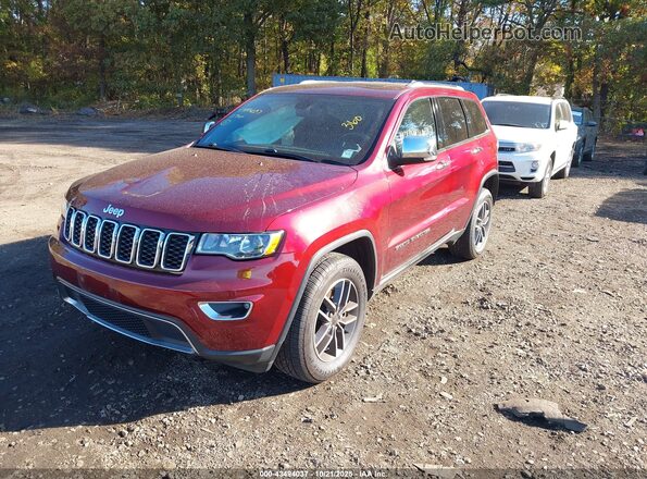1C4RJFBG4MC876687 2021 JEEP GRAND CHEROKEE Red წინა მარცხენა ხედი სამი მეოთხედიდან