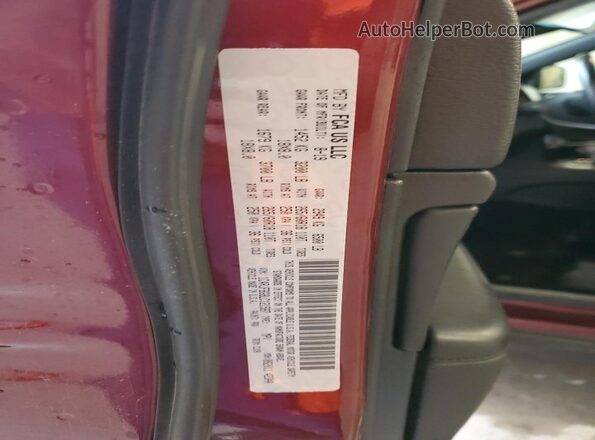 1C4RJFBG8LC121587 2020 JEEP GRAND Burgundy VIN կոդի պիտակի տեսք