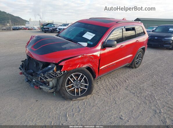 1C4RJFLGXKC646485 2019 JEEP GRAND CHEROKEE Red Առջևի ձախ երեք քառորդ տեսարան