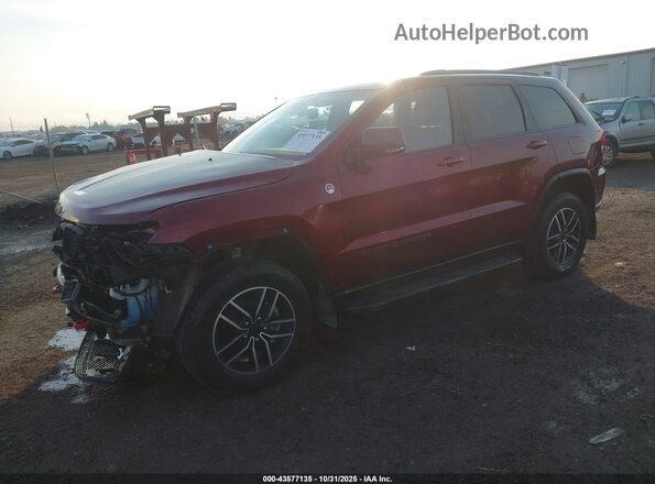 1C4RJFLGXLC389684 2020 JEEP GRAND CHEROKEE Burgundy Передня ліва чверть