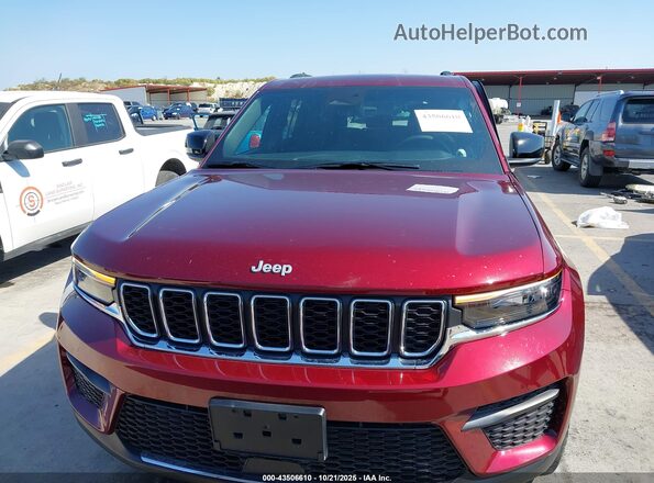 1C4RJGAG8SC355833 2025 JEEP GRAND CHEROKEE Red Vista del cuadro de instrumentos