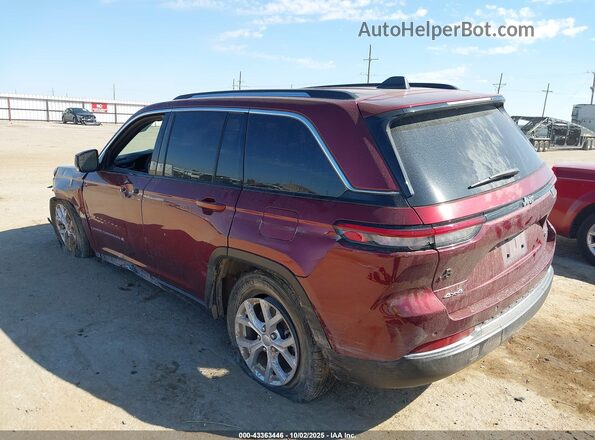 1C4RJHBG7PC661918 2023 JEEP GRAND CHEROKEE Темно-бордовый Задняя левая четверть