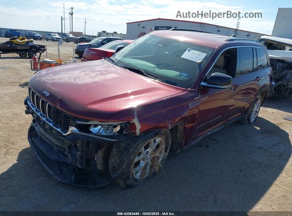 1C4RJHBG7PC661918 2023 JEEP GRAND CHEROKEE Темно-бордовый Передняя левая четверть