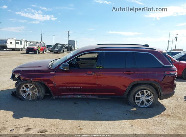 1C4RJHBG7PC661918 2023 JEEP GRAND CHEROKEE Темно-бордовый Панорамный вид салона 360°