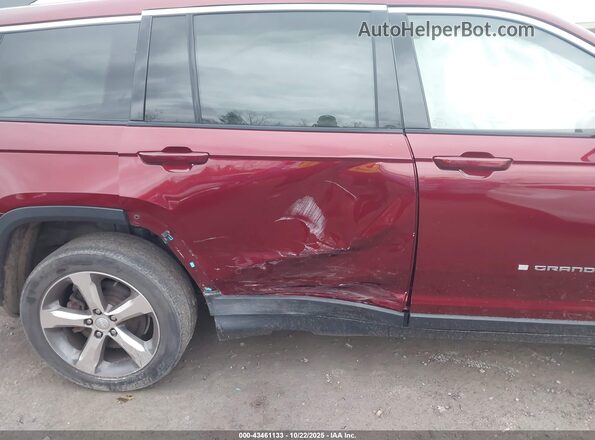 1C4RJKBG1M8143489 2021 JEEP GRAND CHEROKEE L Burgundy Vista frontal