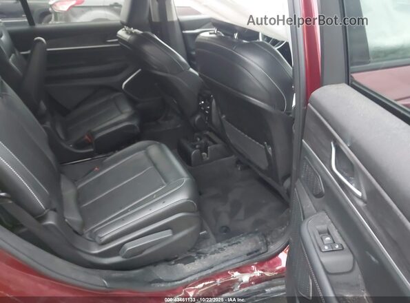 1C4RJKBG1M8143489 2021 JEEP GRAND CHEROKEE L Burgundy Vista de la etiqueta del VIN