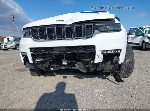 1C4RJKBG2M8143629 2021 JEEP GRAND CHEROKEE L White Front view