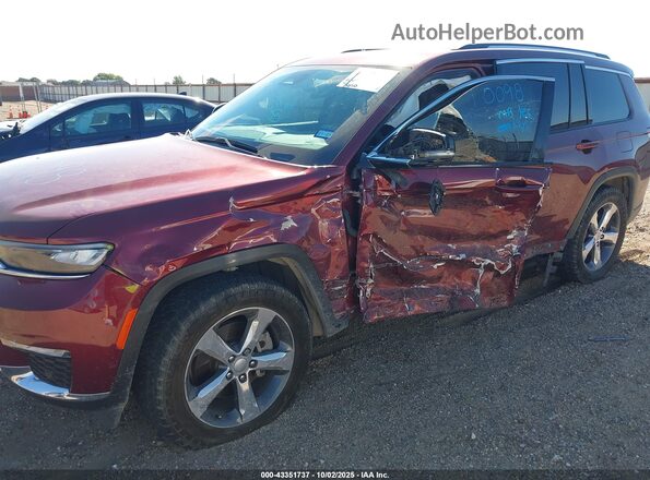 1C4RJKBG2N8530098 2022 JEEP GRAND CHEROKEE L Maroon Вид спереду